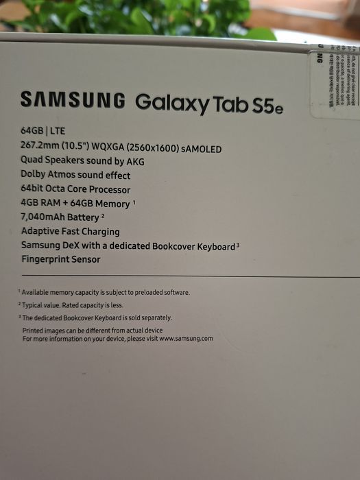 Tabletă Samsung galaxy tab S5e +Husă Samsung, stare ca nouă