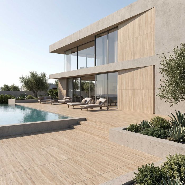 Gresie portelanata Travertine Gold F P 600X1200X8 R Mat 1L