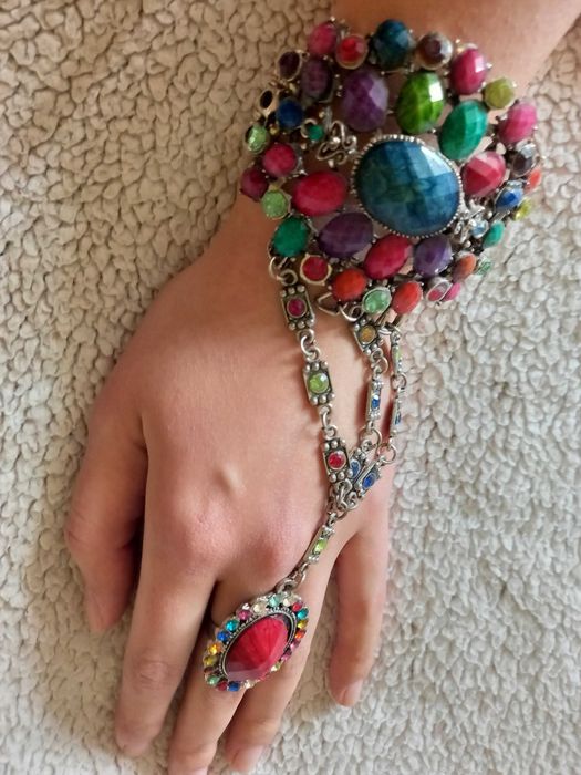 Браслет Индия с кольцом. Другие аксессуары.