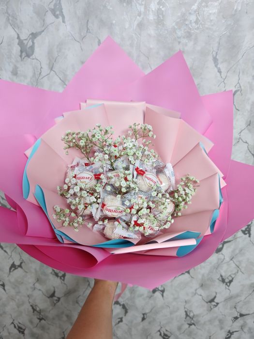 Букет из бабочек, съедобные букеты