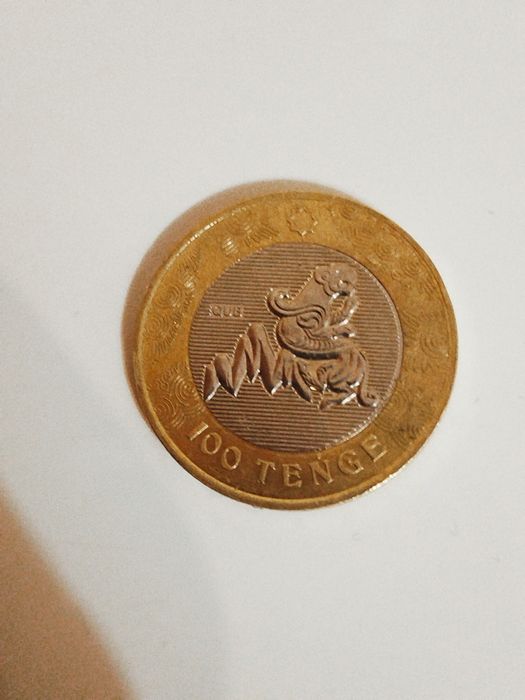 Монета 100тг крылатый барс