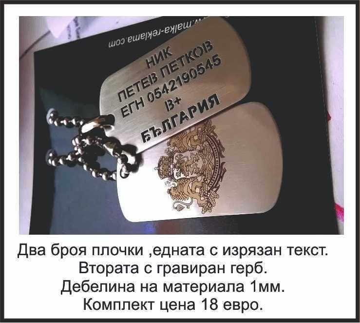 Дог Таг,Военни плочки