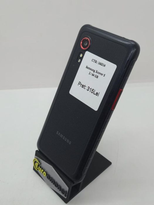 Telefon mobil Samsung Galaxy XCover 5, Dual SIM, 64GB, 4G, Black -A-