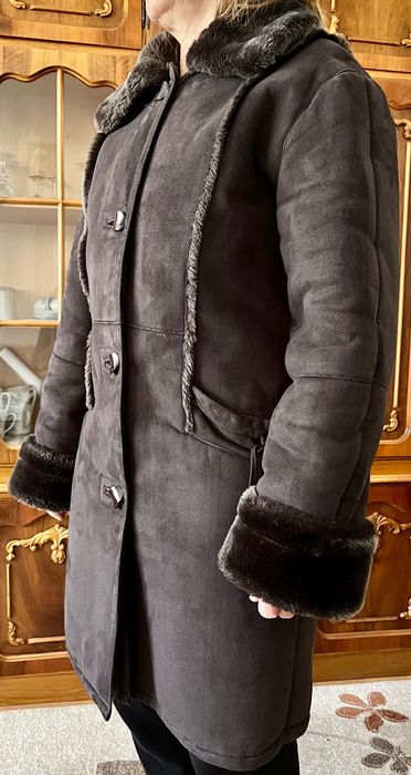 Cojoc dama blana sintetica