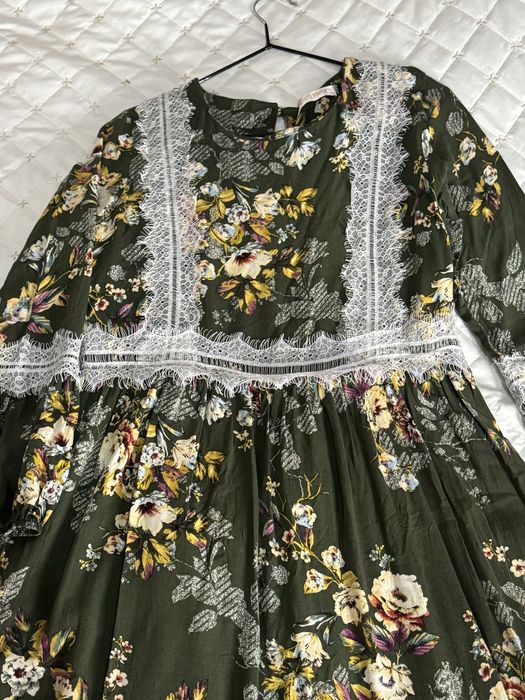 Турецкое штапельное платье с подкладом