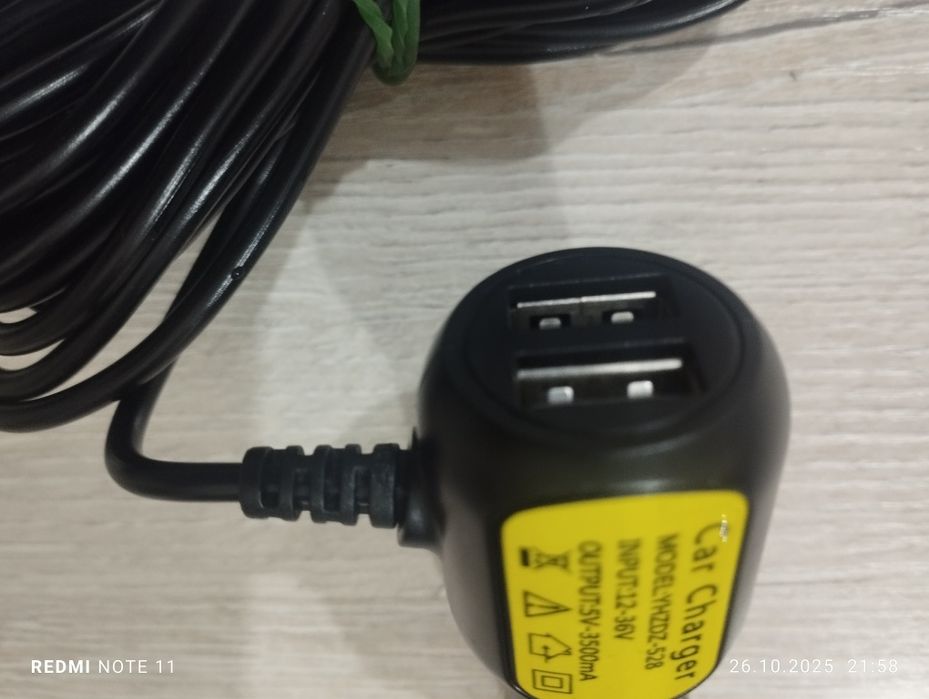 Зарядное устройство для видеорегистратора новый