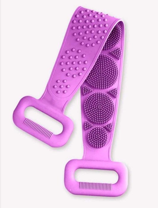 Силиконова ексфолираща четка за баня гъба с дръжки