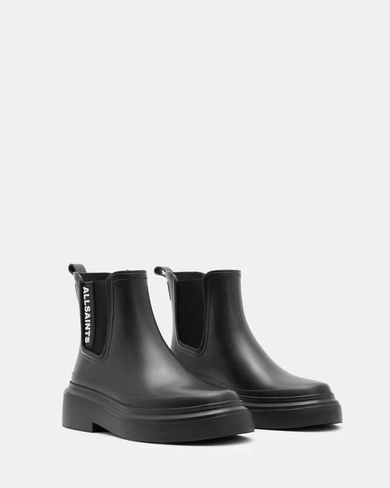 Гумени ботуши AllSaints Hetty Logo Rubber Ankle Boots
