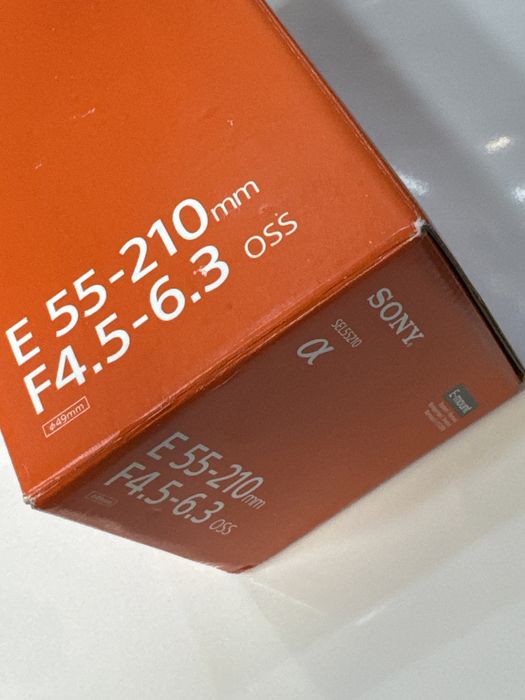 Obiectiv foto Dslr • Sony SEL55210 • E 55-210 mm • f4.5-6.3 • NOU •