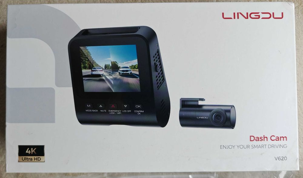 Видеорегистратор V620 4К+1К WiFi 2.4“ Parking Night WDR GPS ADAS 64GB