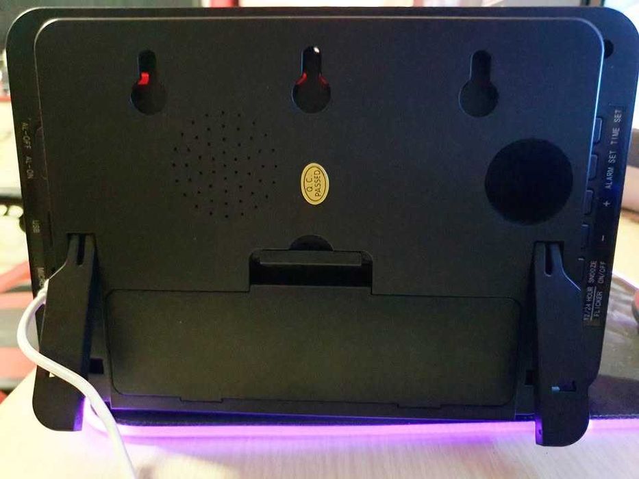 Дигитален настолен LED часовник, аларма, червени цифри