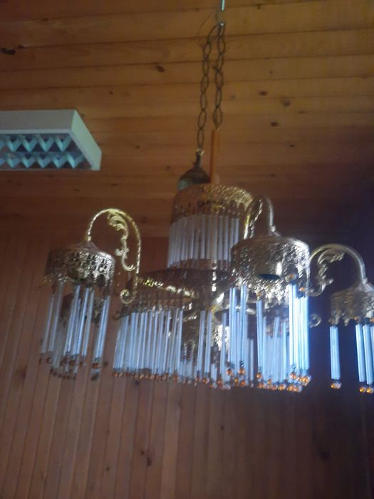 Candelabru cu cristale