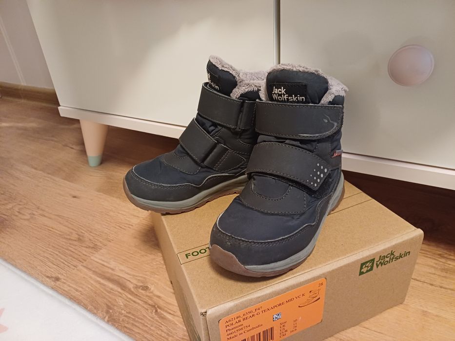 Детски зимни боти 28 номер jack wolfskin