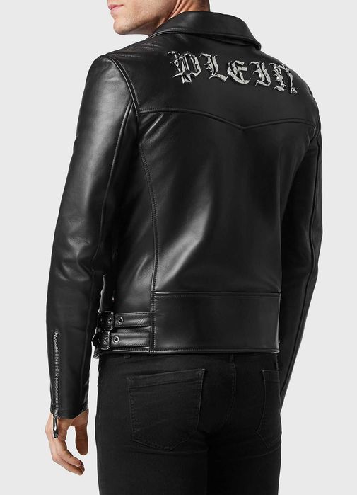 PHILIPP PLEIN оригинално ново рокерско кожено яке XXL