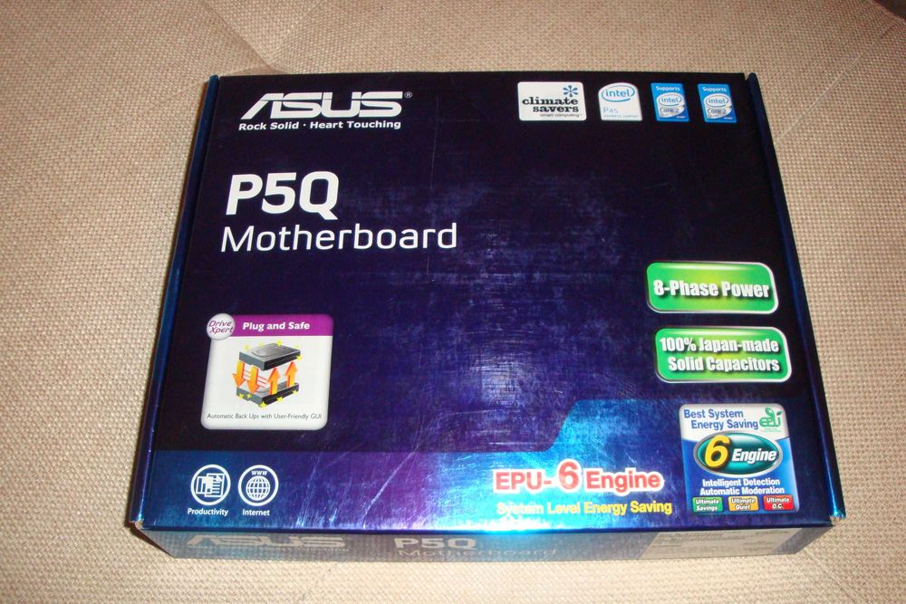 vintage pachet colectie Placa de baza Asus P5Q full box