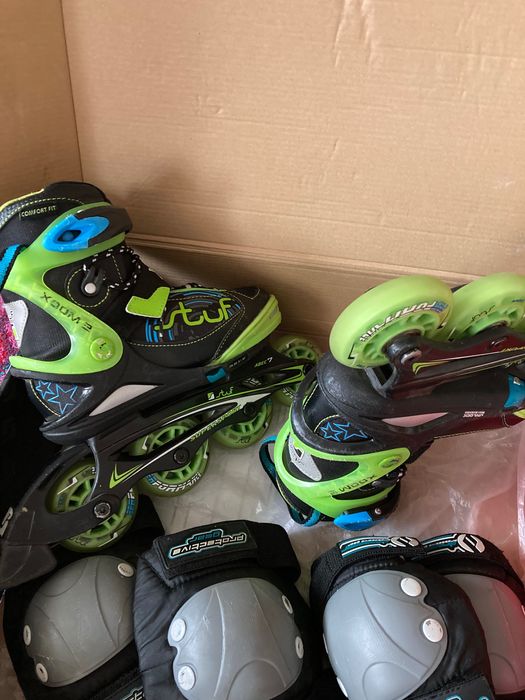 Регулируеми ролери STUF 29–32 + каска и протектори ПОДАРЪК