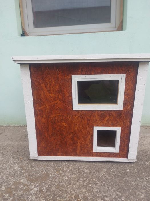 Cusca pentru pisici cu două niveluri