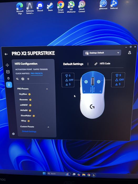 Мишка Logitech Pro X2 Superstrike