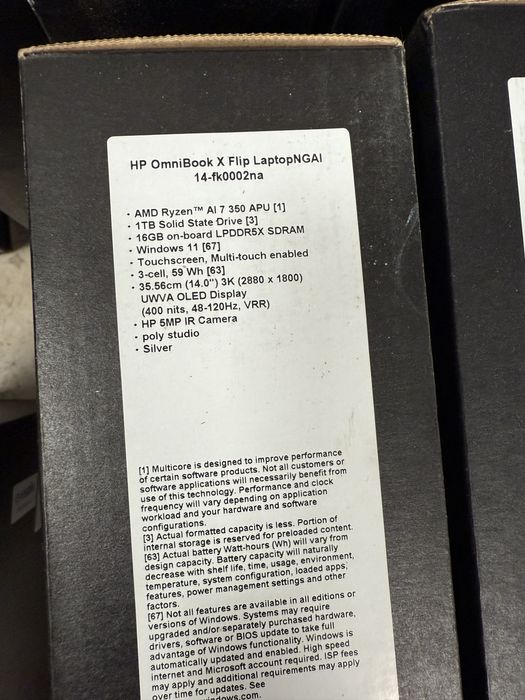 Laptop sigilat HP OmniBook X Flip 14” 2in1 touchscreen Ryzen7 16gb 1tb