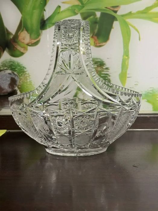 Корзина .Хрусталь.Богемия.Цена:85$
