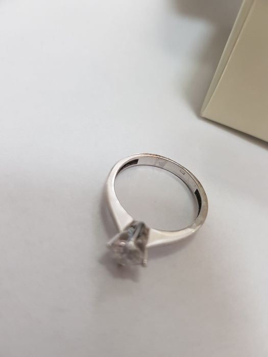 Inel Logodna Aur Alb 14K 1.87gr (cdc)