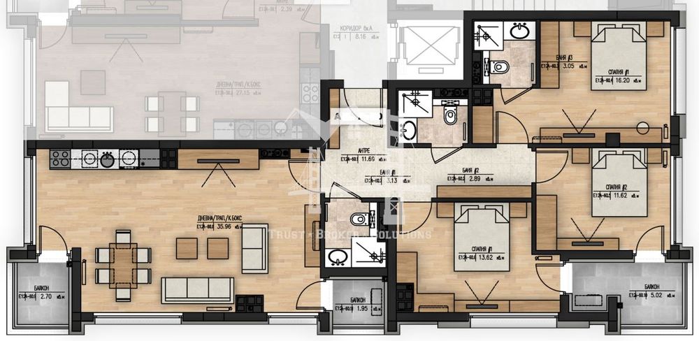 Продава се Четиристаен апартамент в София, Младост 1А - 157 кв.м за 2401 €/кв.м - Снимка #1