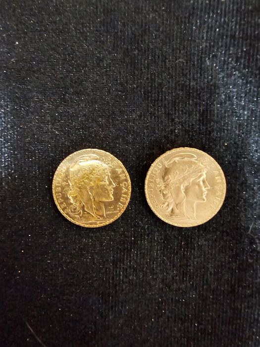 20 френси франка(наполеони)Мариана