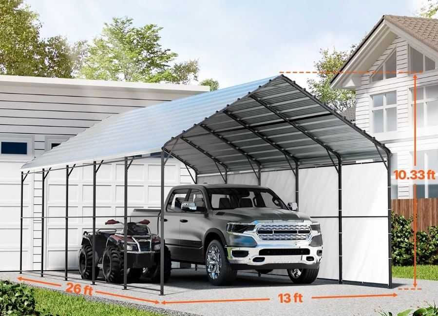 Навес гараж  4м х 8м х 3.15м бусове, лодки, ремаркета, селскостопанскa