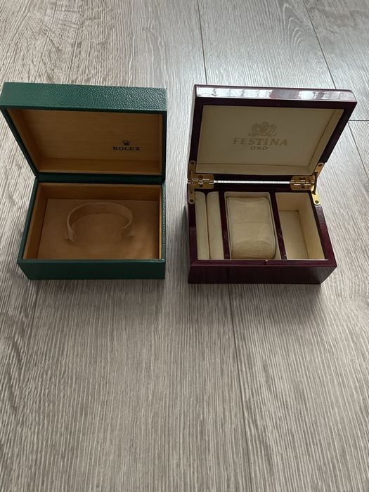 Cutie de ceas rolex si festina