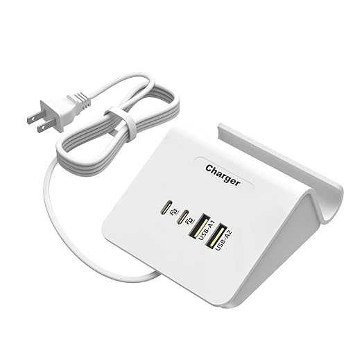 4-в-1 USB C зарядна станция-докинг