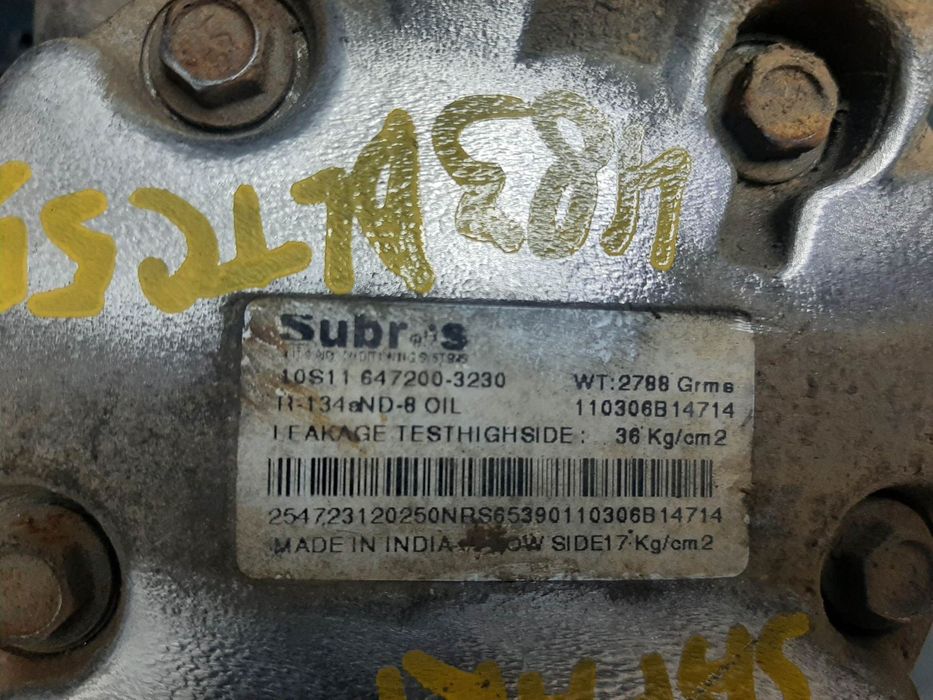 compresor clima ac 1.9 td  2.0 tdi  483dltc55  tata safari 4x4  647200-3230