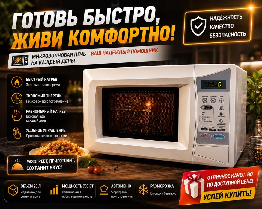 Микроволновый печ (рабочий)