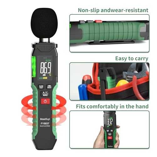 Дигитален шумомер 30–130dB A/C LCD