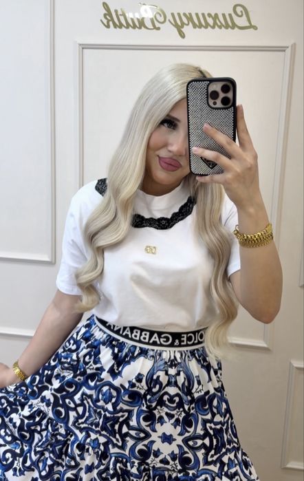 Compleu cu fusta lunga