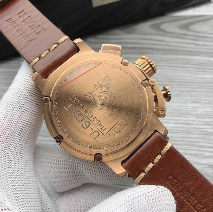 Ceas de cuarț pentru bărbați U-Boat U-51 Chimera Bronze