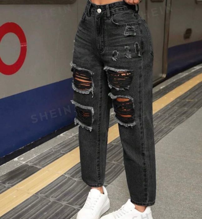 Blugi gri/negri femei marimea s