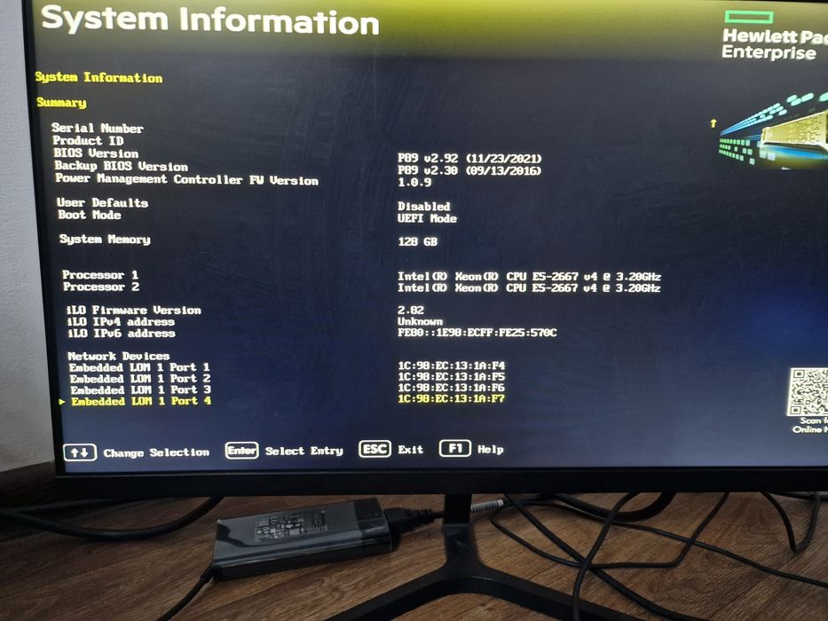 Сервер HP Proliant 360 gen9 4LFF