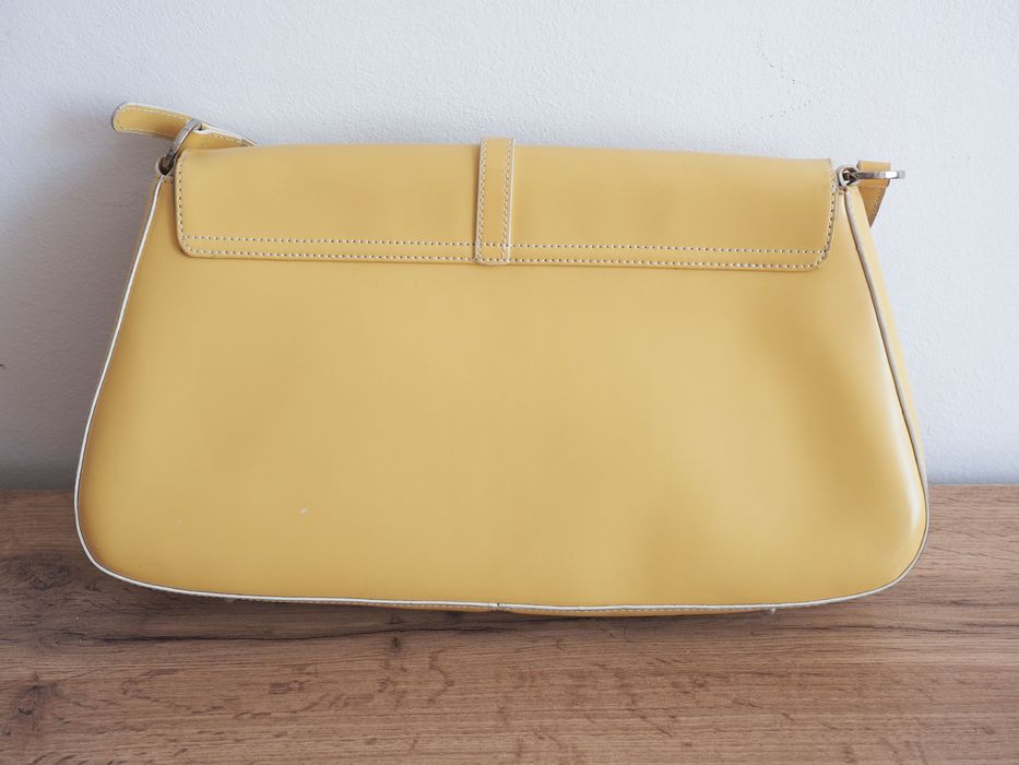 Geantă damă Pierre Cardin, piele ecologică, galbenă