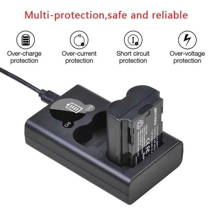 Set 2 acumulatori NP-W235 + incarcator Fujifilm Fuji XT4 XT5 GFX 100S