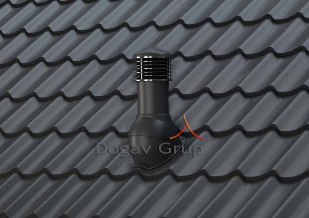 Cos ventilare tigla metalica Ø125 mm