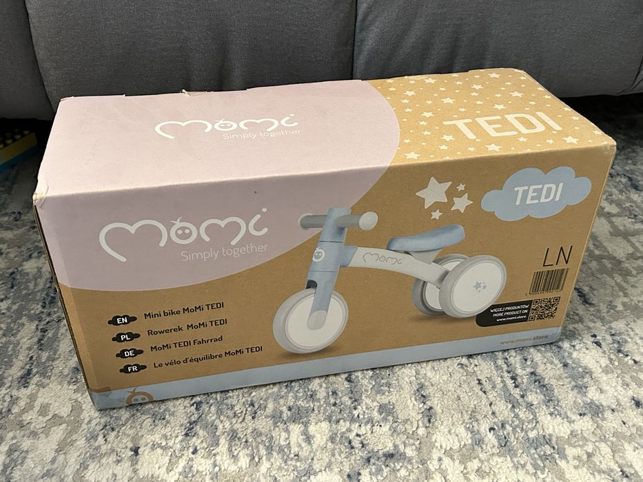 Bicicleta NOUA fara pedale pt interior si exterior, Momi Tedi albastru