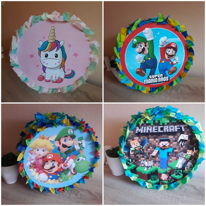 Pinata Hulk Mario Luigi Roblox Minecraft Spiderman Fortnite