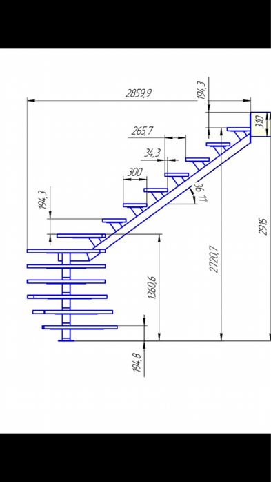 стълба  метална конструкция