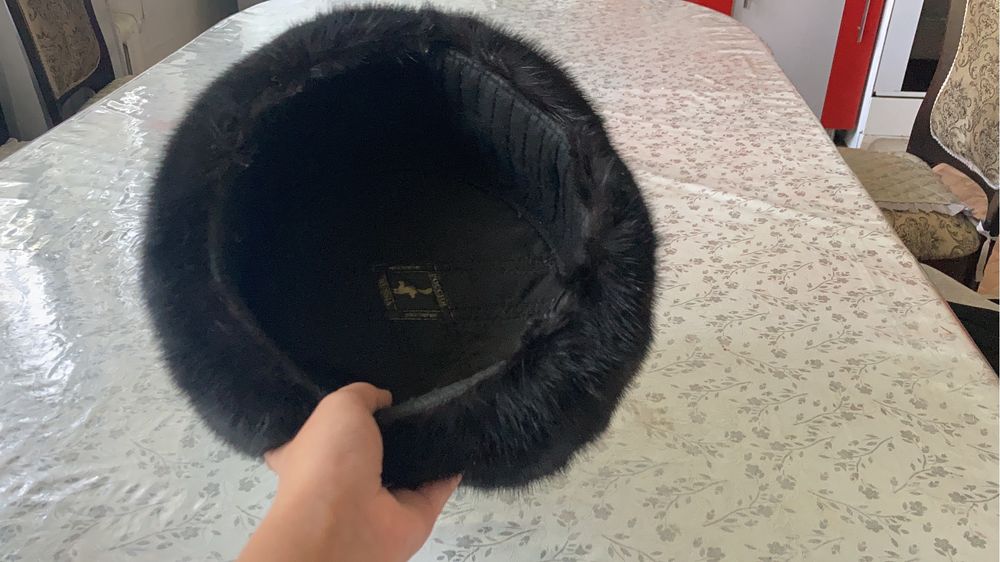 Шапка-ушанка норковая