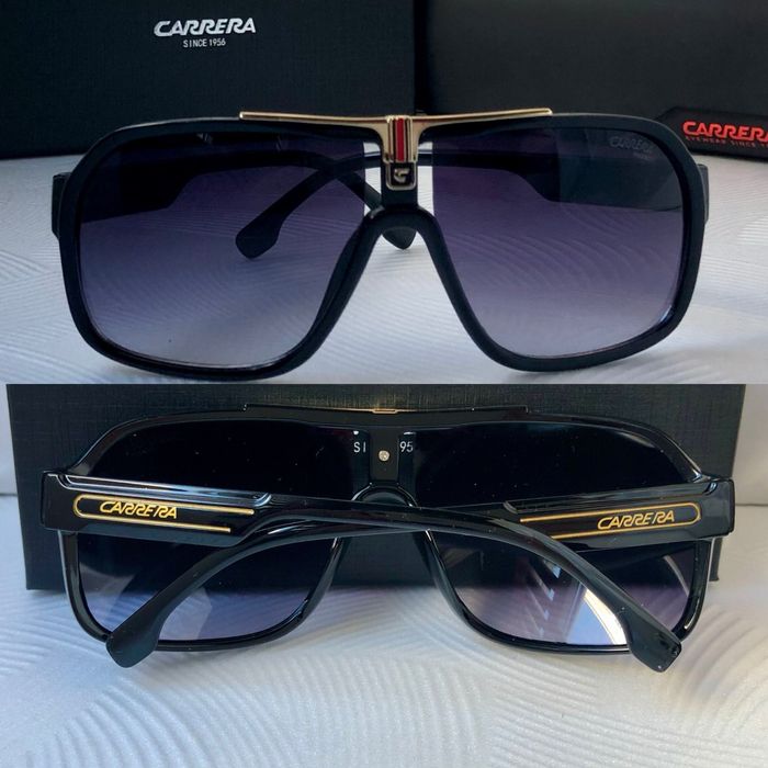 Мъжки слънчеви очила маска carrera 2 цвята черни