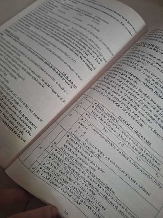 Bacalaureat  biologie