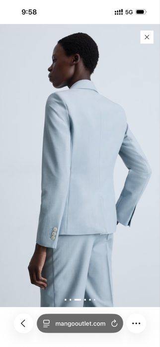 Син костюм Манго