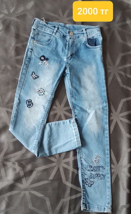 Вещи для девочки 3-7 лет из джинсы