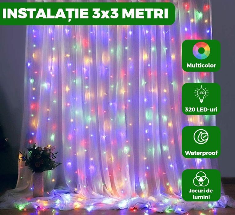 Leduri Multicolore 3x3M