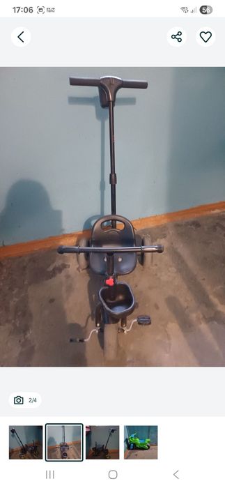 Велосипед детский и горка